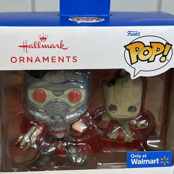 Hallmark Funko Pop! Marvel Starlord & Groot 2022 Ornament Christmas - Picture 3 of 7